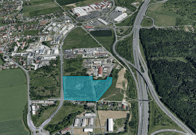 Grundstück für industrielle Entwicklung Černice 