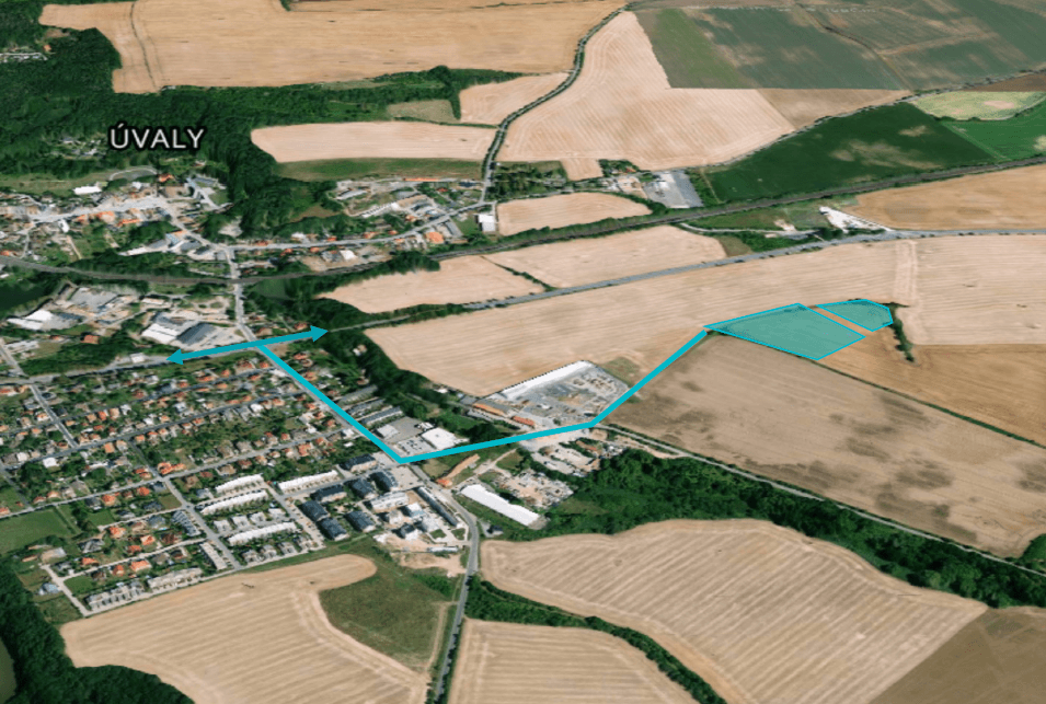 Pozemky pro komerční výstavbu, 11.215 m² - Úvaly