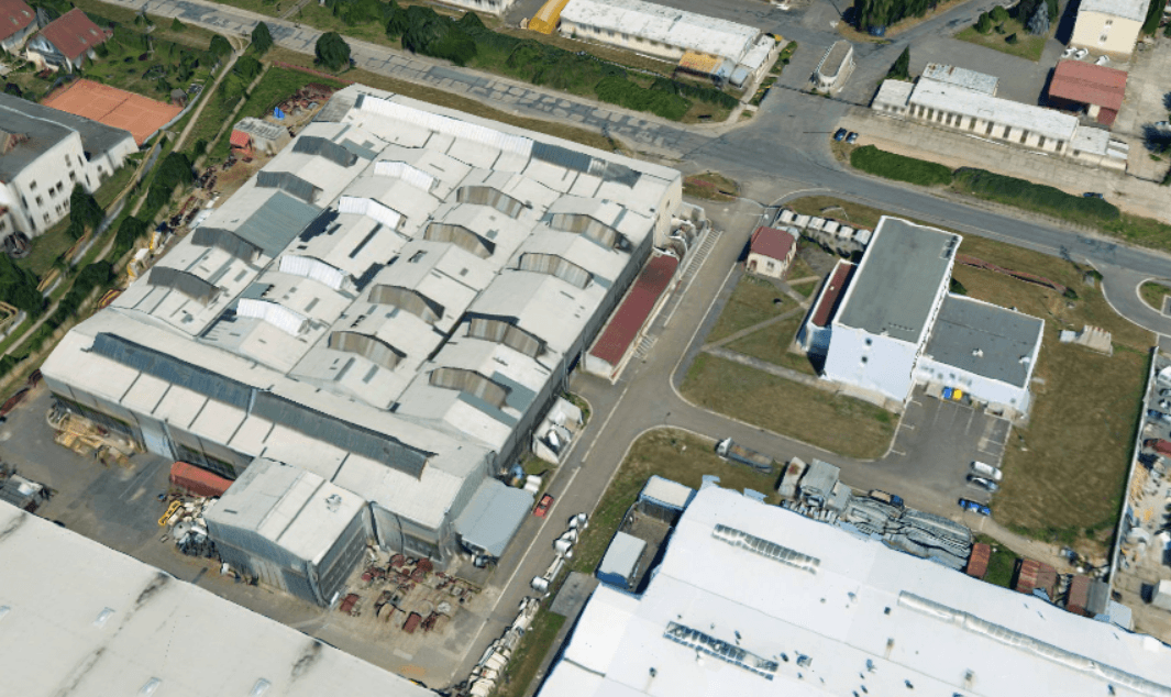 Výrobně skladovací hala v Pardubicích