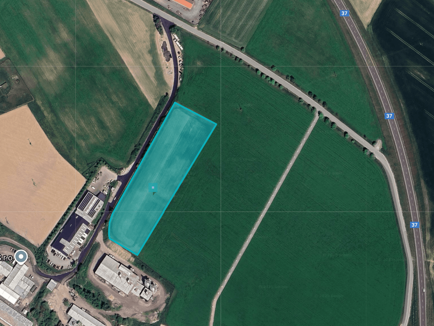 Pozemek pro industriální development Osová Bítýška