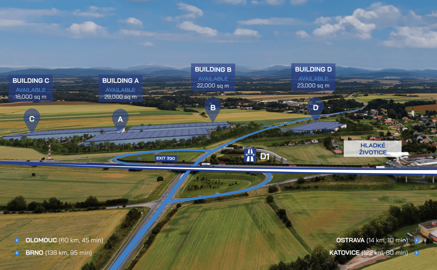 Panattoni Park Ostrava West - pronájem skladových a výrobních prostor